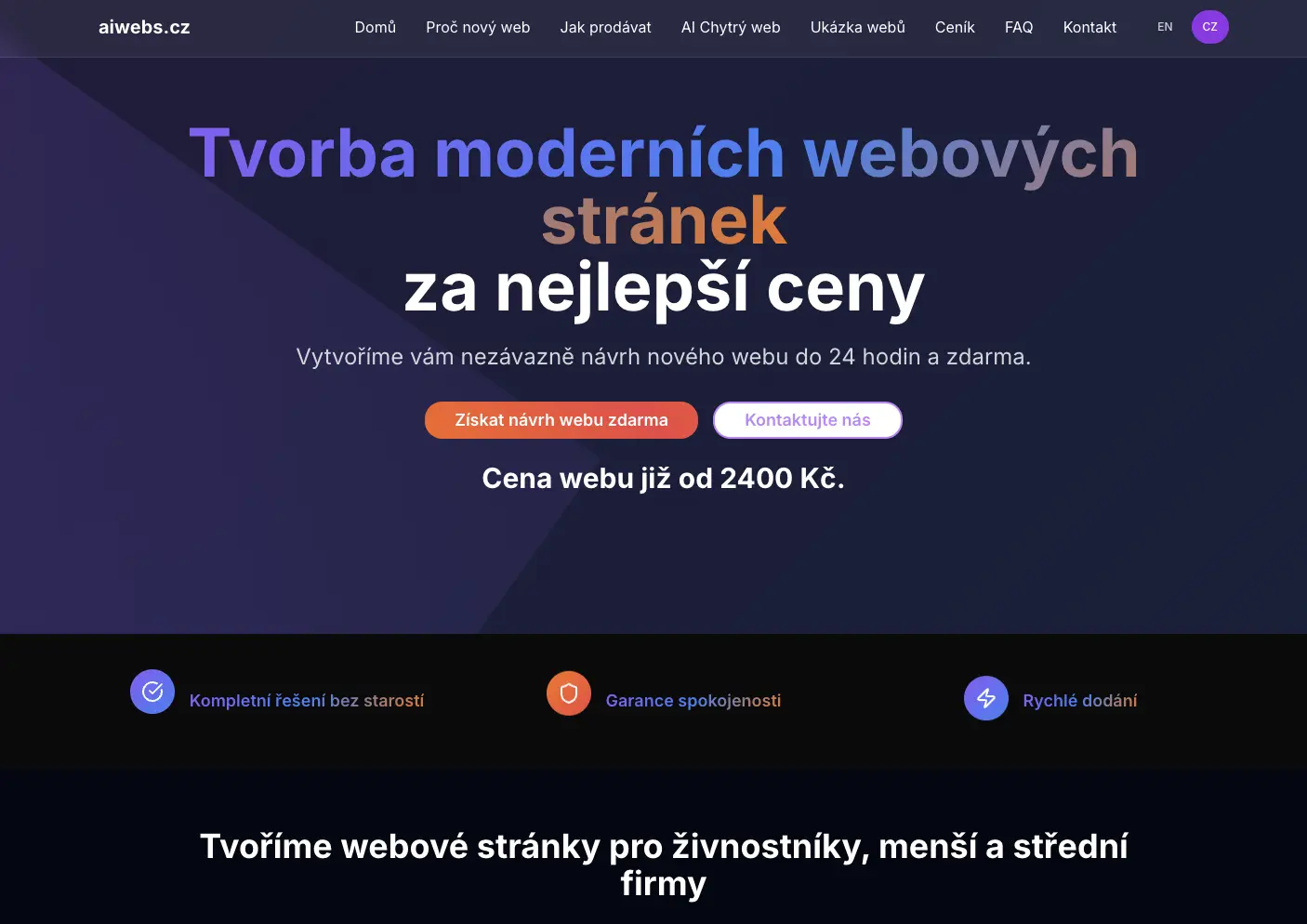 Tvorba webových stránek s využitím AI: Rychle, dostupně, chytře